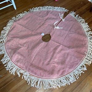 New Farmhouse chic Christmas tree skirt boho bohemian country decor country